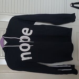 On Fire Nope hooded shirt womens medium